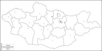 Դատարկ քարտեզ Մոնղոլիայի