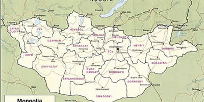 Քարտեզ մոնղոլական տափաստաններ
