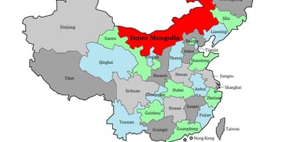 Քարտեզ Մոնղոլիայի տարածքում